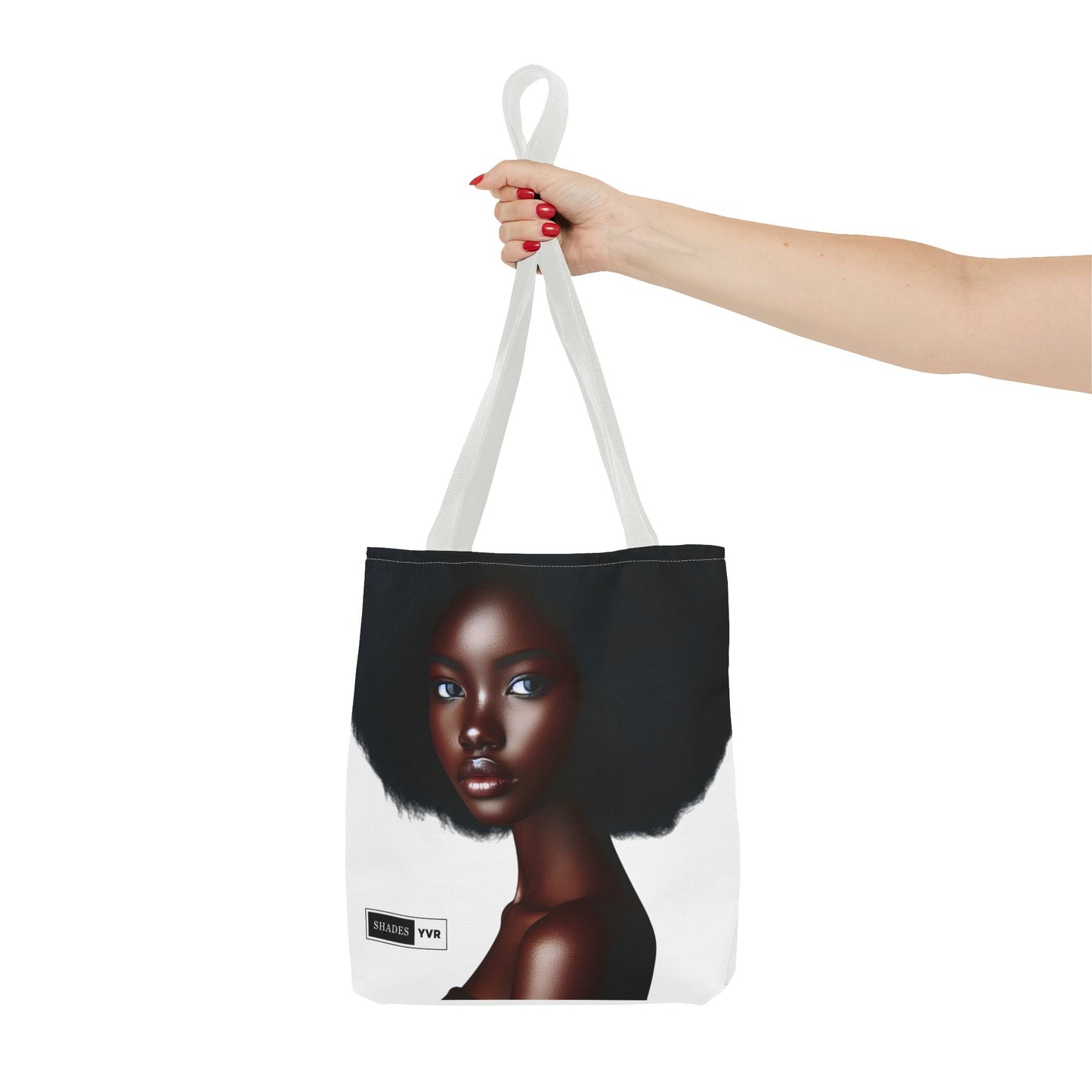 Elegant Black Woman Tote Bag - Stylish Eco-Friendly Fashion