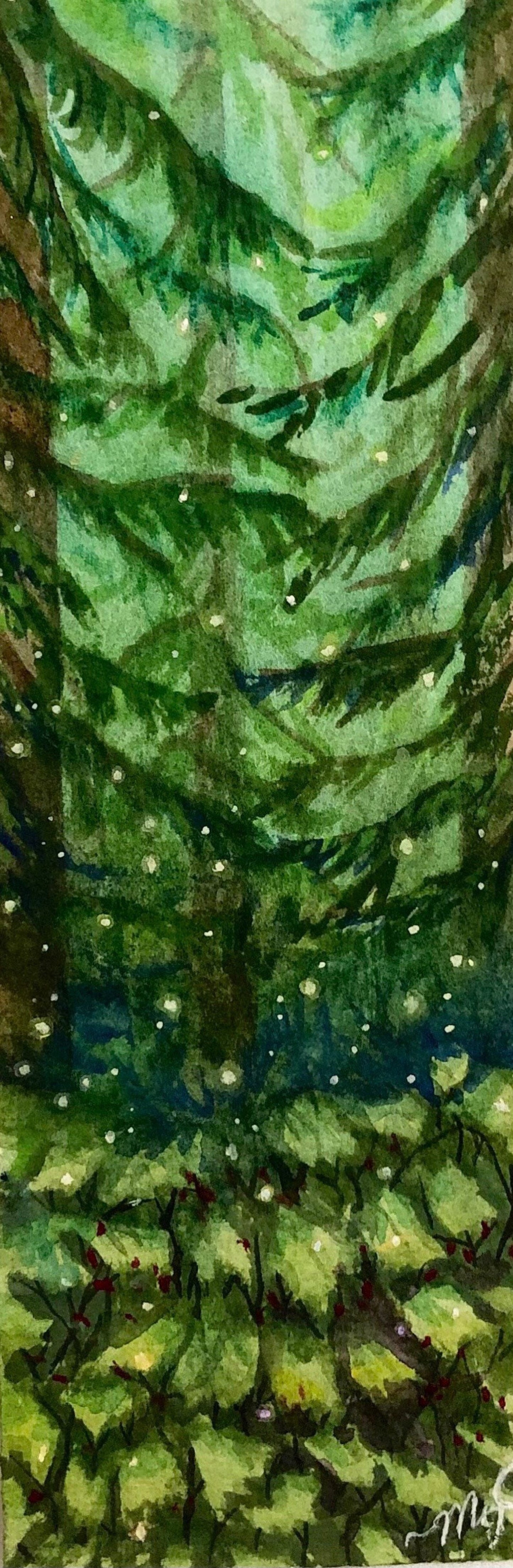 Fireflies Bookmark by Maryum Chaudhry
