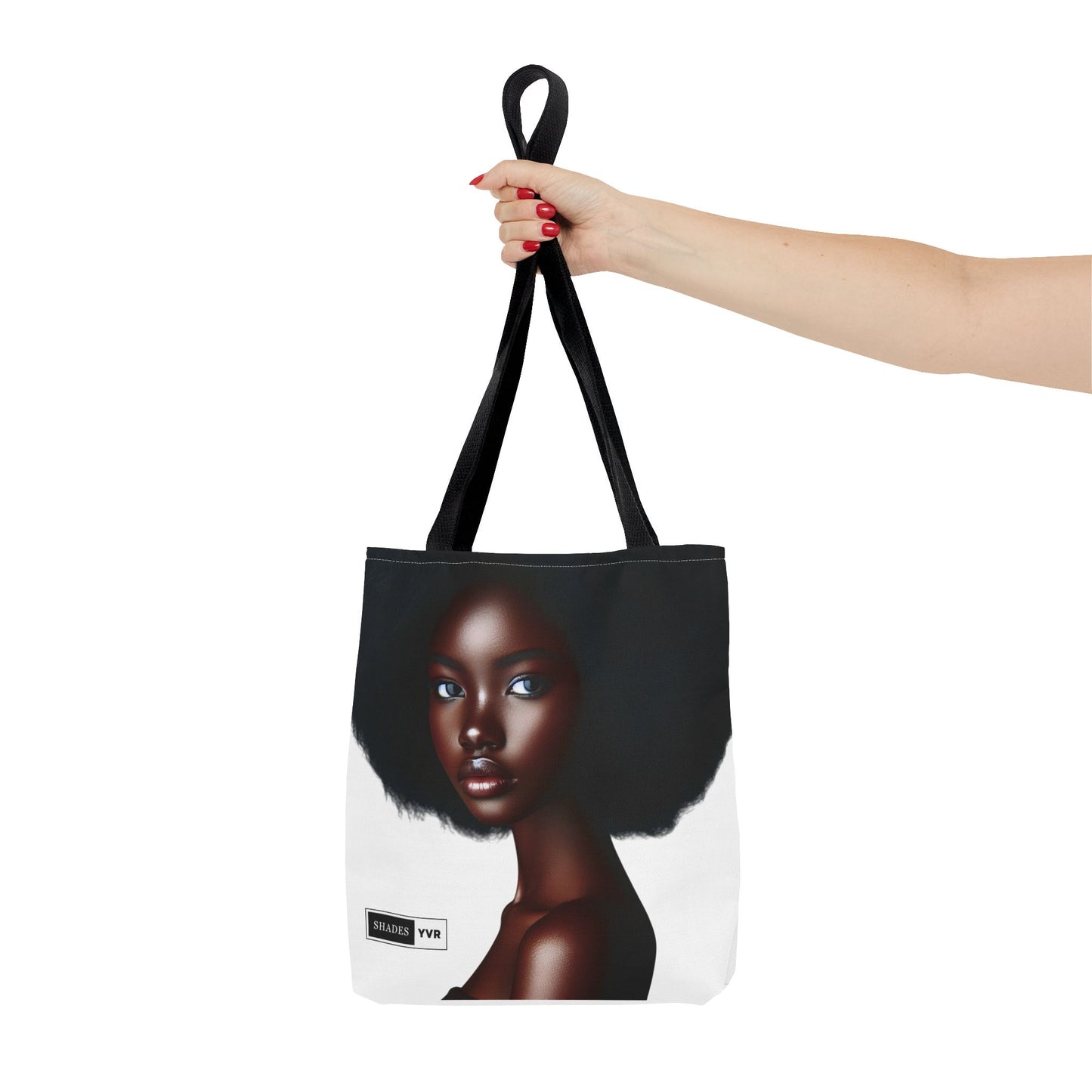 Elegant Black Woman Tote Bag - Stylish Eco-Friendly Fashion