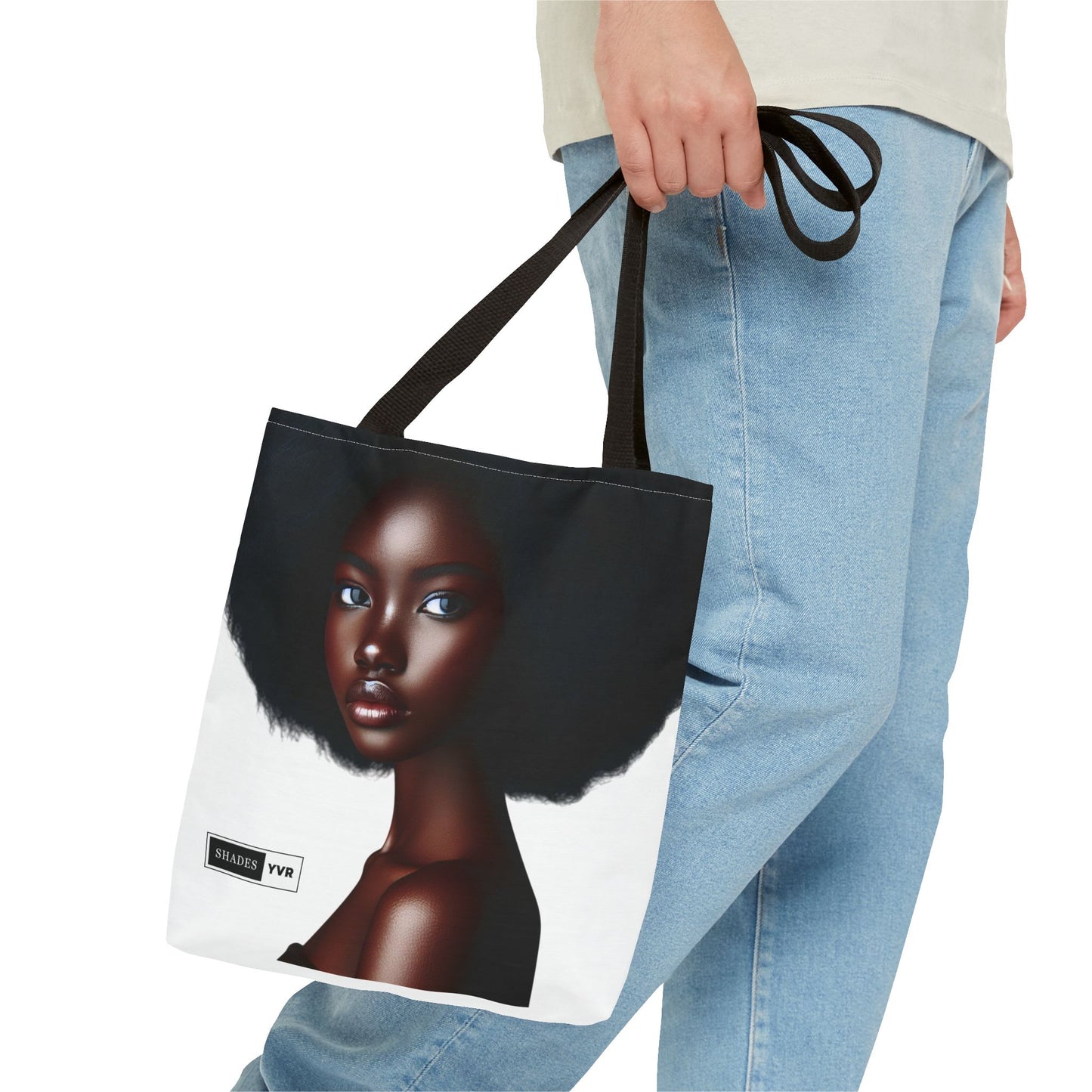 Elegant Black Woman Tote Bag - Stylish Eco-Friendly Fashion