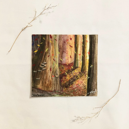 Autumn Diptych by Maryum Chaudhry
