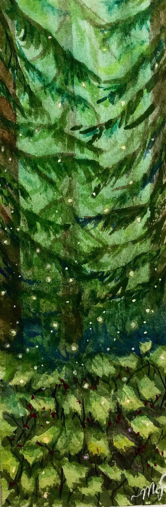 Fireflies Bookmark by Maryum Chaudhry