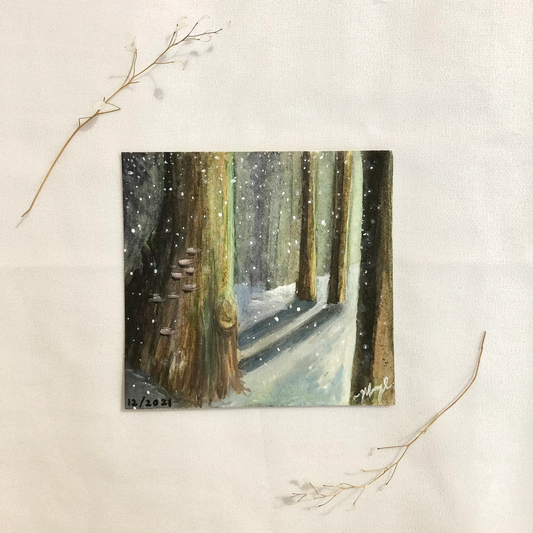 Winter Diptych by Maryum Chaudhry
